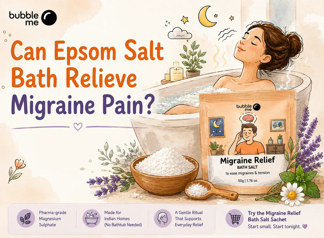 epsom salt for bath relief and migraine pain
