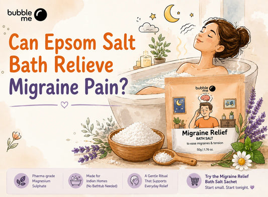 epsom salt for bath relief and migraine pain