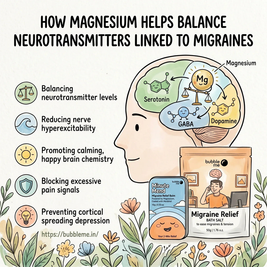 How Magnesium Helps Balance Neurotransmitters Linked to Migraines