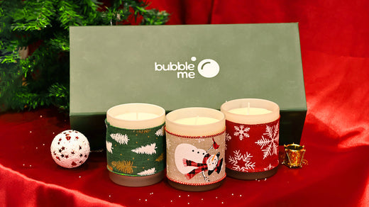 Embrace the Festive Spirit with Bubble Me's Christmas Candle Collection