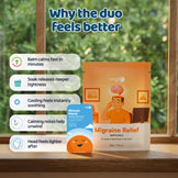 Migraine Relief Combo – Bath Salt Sachet + Magnesium Balm