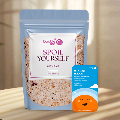 Head-to-Toe Magnesium Relief Combo | Spoil Yourself Bath Salt + Minute Mend Balm