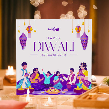Ghar Ki Diwali | Glow & Gratitude Box | Reset Kit (4 Sachets) | Mysore Pak | Candle & Card