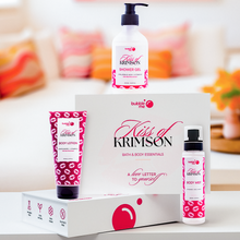Kiss of Krimson Gift Box — Luxe Rose Self-Care Trio