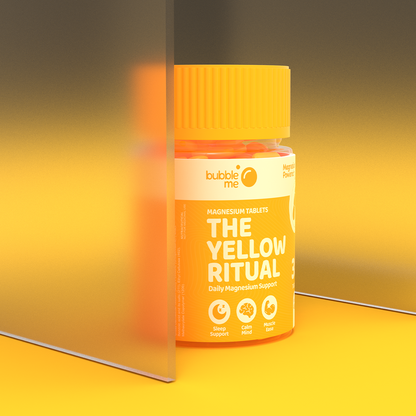 The Yellow Ritual | Sleep Support, Calm Mind, Muscle Ease & Heart Health | Daily Magnesium Supplement | 30 Tablets
