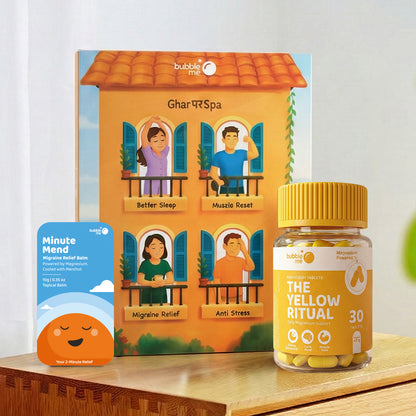 Total Reset Bundle: The Yellow Ritual Magnesium Tablets + Reset Kit Bath Salts + Minute Mend Magnesium Balm