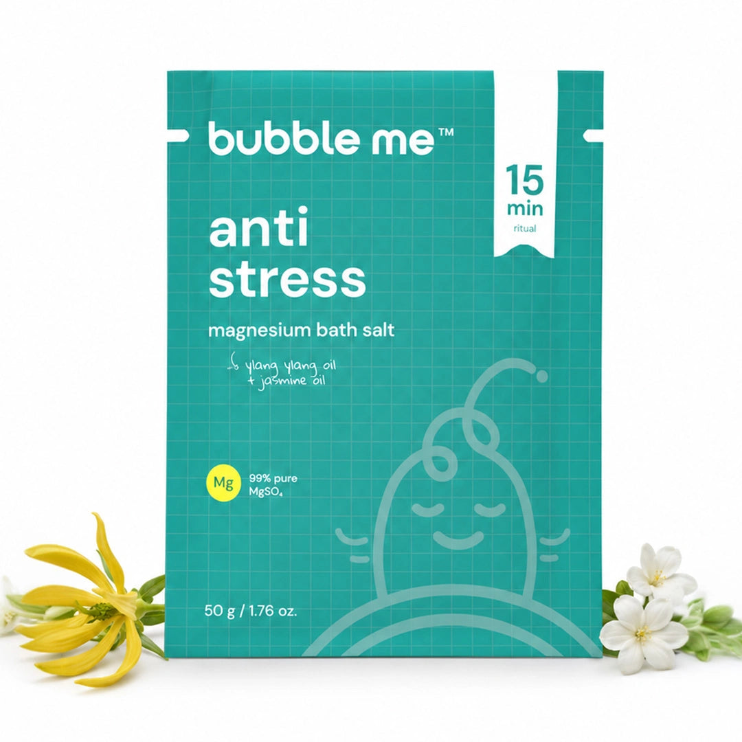 Anti Stress Magnesium Bath Salt 50g | Jasmine + Peppermint