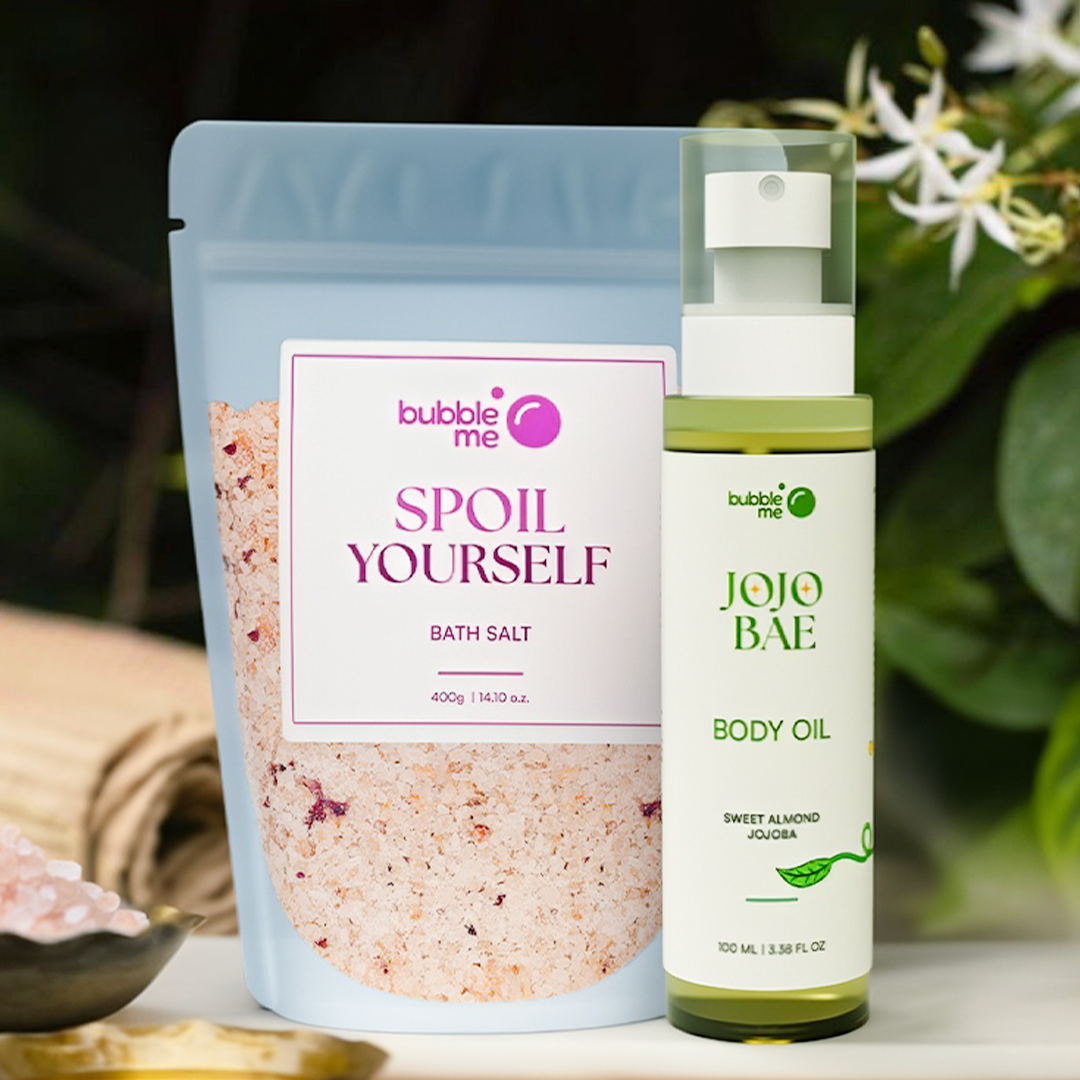 Soak & Seal Duo - Spoil Yourself Bath Salt & Jojo Bae Body Oil