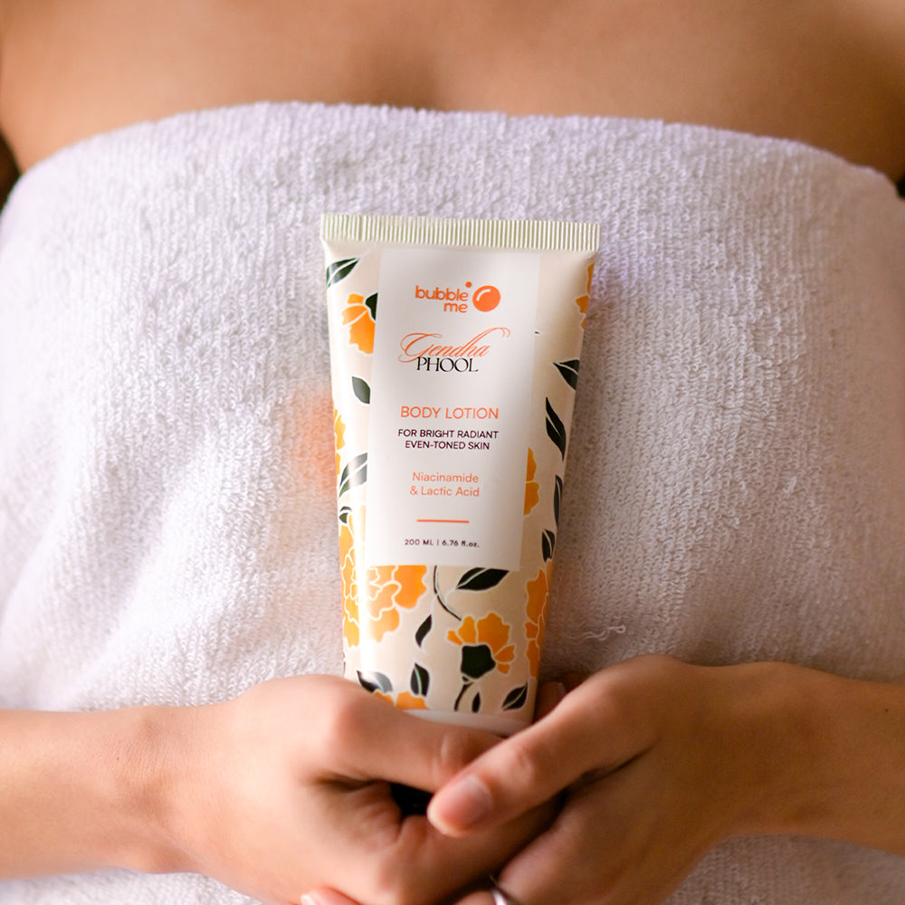 Gendha Phool Body Lotion with Niacinamide & Alpha Arbutin for Radiant Even Tone - Bath Care