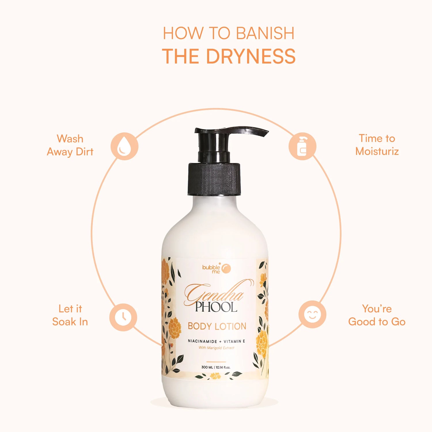 Genda Phool Body Lotion- bottle