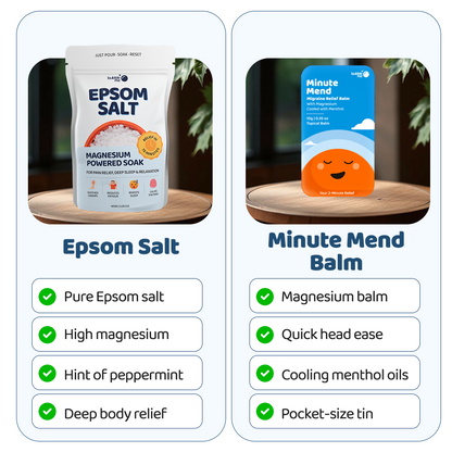 Deep Relief Magnesium Kit | Epsom Salt + Minute Mend Balm