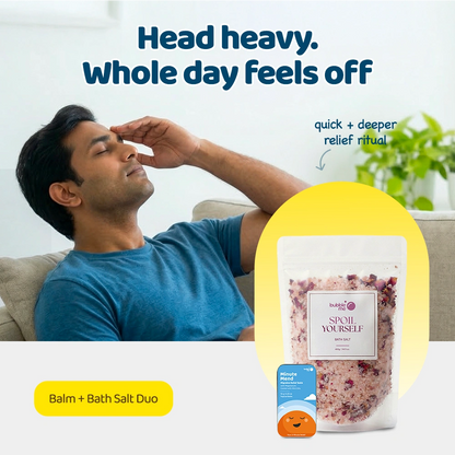 Head-to-Toe Magnesium Relief Combo | Spoil Yourself Bath Salt + Minute Mend Balm