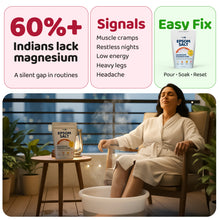 Magnesium Powered Epsom Salt Soak | 100% Pharma-grade Magnesium Sulphate | Peppermint Essential Oil | 1 Kg