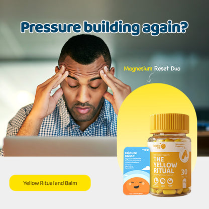 Daily Magnesium + 2‑Minute Balm Combo: The Yellow Ritual with Minute Mend Balm