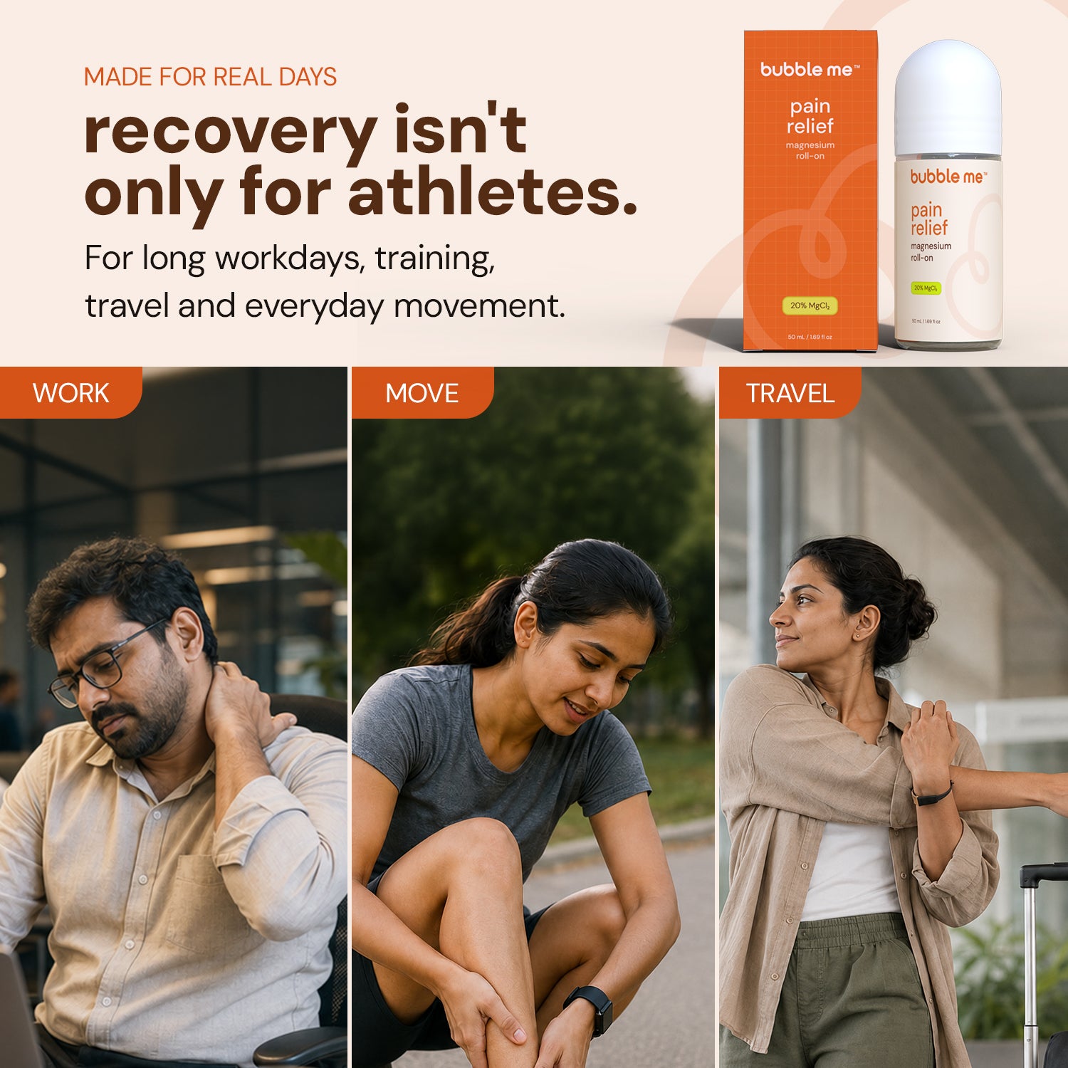 Pain Relief Magnesium Roll-On