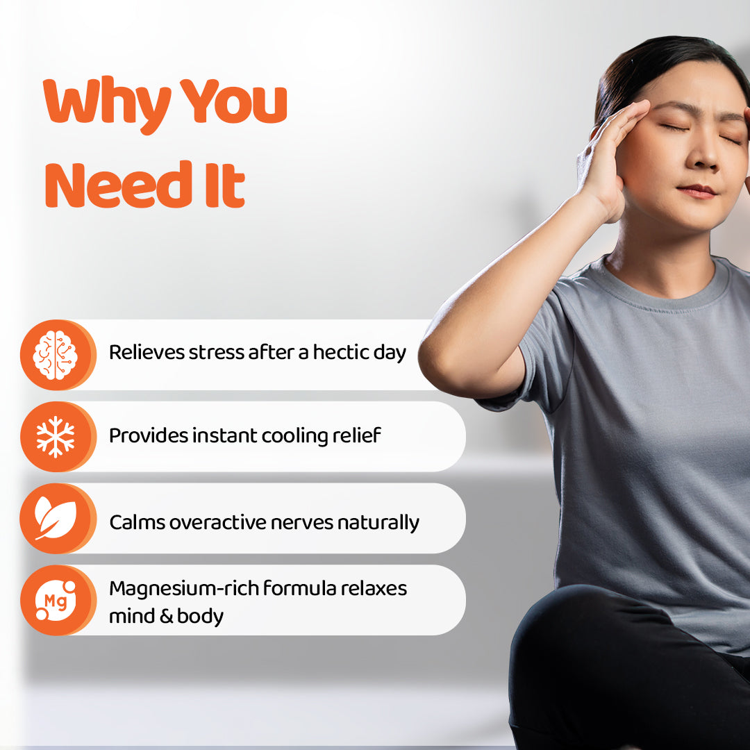 Migraine Relief | Epsom Salt with Peppermint & Chamomile Herbs | Bath Salt Sachet - Single