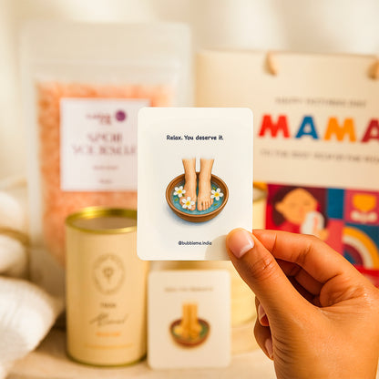 Self-Care & Sweetness – Bath Salt Potli + White Chocolate Gift Bag