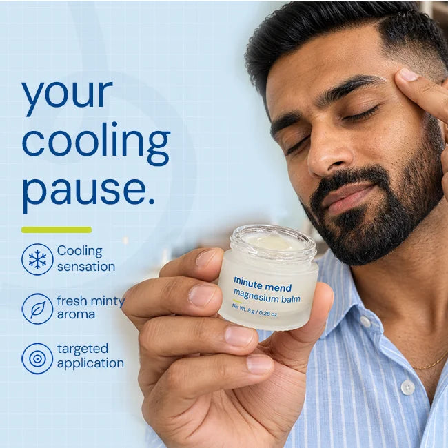 Minute Mend Magnesium Balm - Magnesium Chloride + Peppermint & Eucalyptus