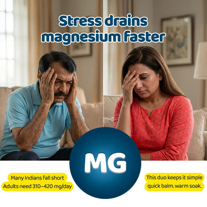 Head-to-Toe Magnesium Relief Combo | Spoil Yourself Bath Salt + Minute Mend Balm