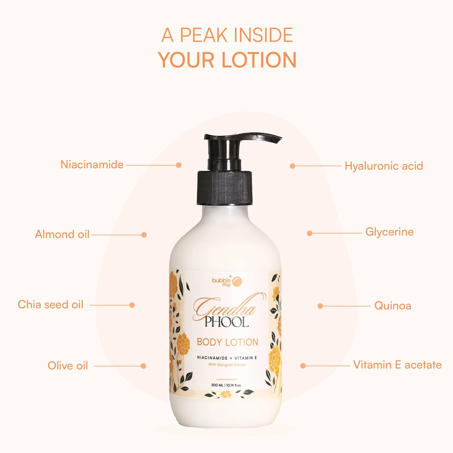 Genda Phool Body Lotion- bottle