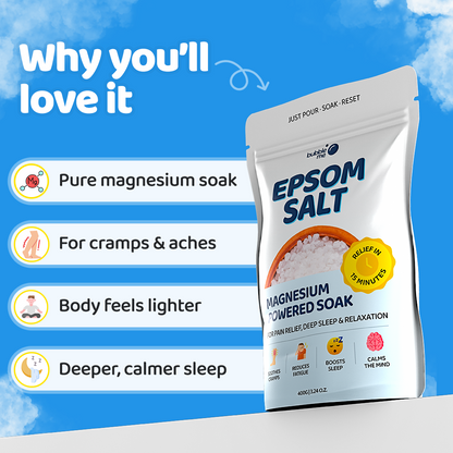 Magnesium Soak Duo | Spoil Yourself Bath Salt + Pure Epsom Salt