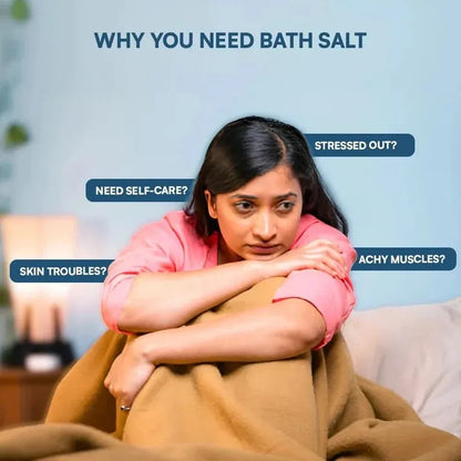Spoil Yourself Bath Salt with Epsom & Pink Salt | Better Sleep, Muscle Recovery, Stress Relief | 400g