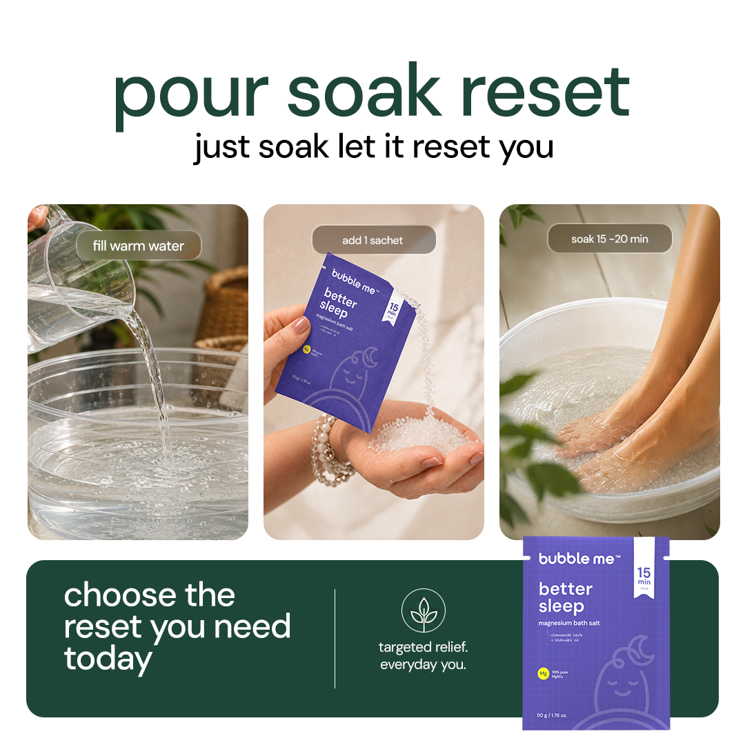 Better Sleep Magnesium Bath Salt 50g | Lavender + Chamomile