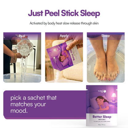 Better Sleep | Epsom Salt with Lavender & Chamomile Relaxing Blend | Bath Salt Sachet