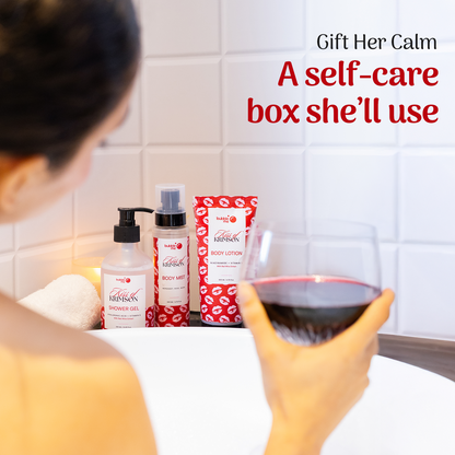 Kiss of Krimson Gift Box — Luxe Rose Self-Care Trio
