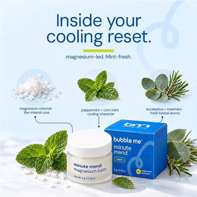 Minute Mend Magnesium Balm - Magnesium Chloride + Peppermint & Eucalyptus