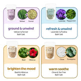 The Soak Potli | Epsom Salt & Essential Herbs | Pack of 4 | Bath salts