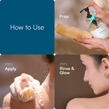 Balancing Shower Gel with Rose & Tonka Extracts for Radiant Skin