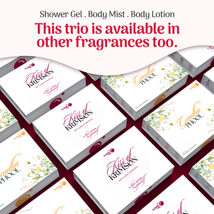Kiss of Krimson Gift Box — Luxe Rose Self-Care Trio