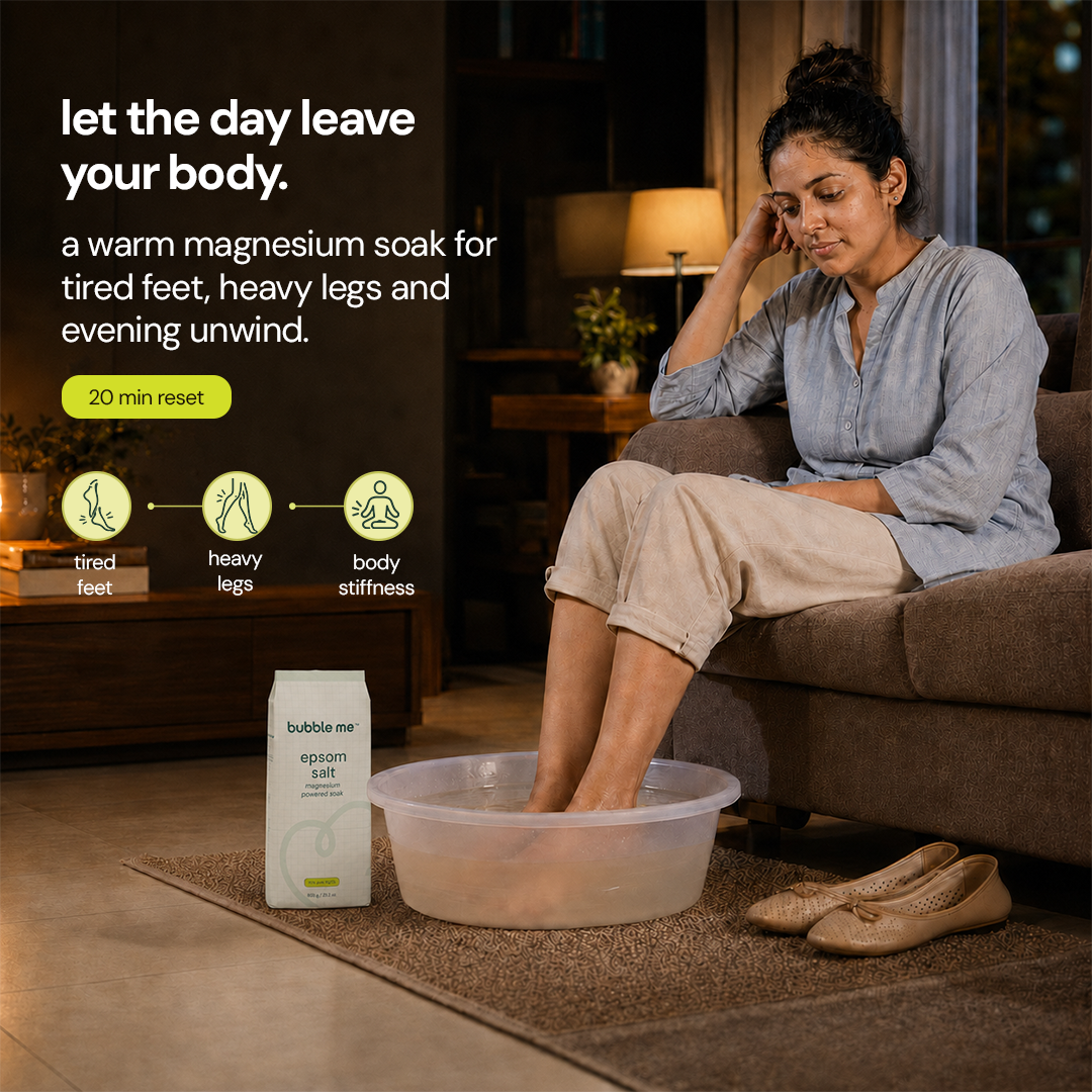 Magnesium Powered Epsom Salt 800g | 99.8% Epsom Salt + Peppermint