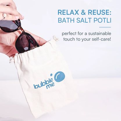 The Soak Potli | Epsom Salt & Essential Herbs | Pack of 3 | Bath salts