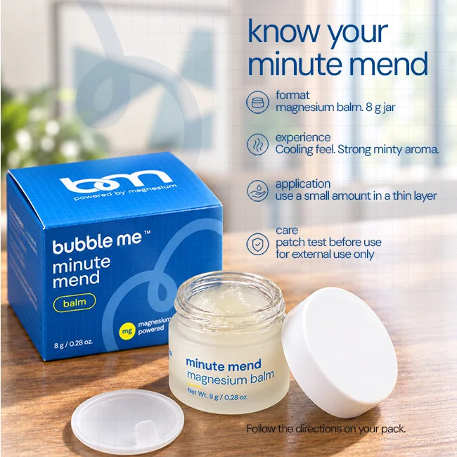 Minute Mend Magnesium Balm - Magnesium Chloride + Peppermint & Eucalyptus