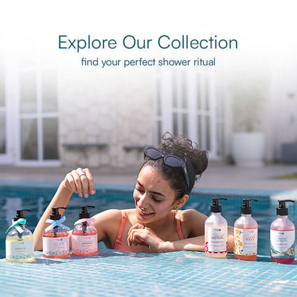 Genda Shower Gel with Hyaluronic Acid, Vitamin E & Marigold Extract for Soothing Sensitive Skin