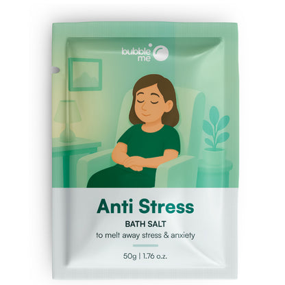 Anti-Stress | Epsom Salt Infused with Jasmine & Ylang Ylang Oils | Bath Salt Sachet