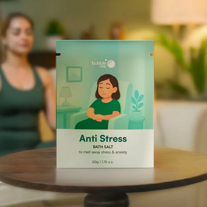 Anti-Stress | Epsom Salt Infused with Jasmine & Ylang Ylang Oils | Bath Salt Sachet