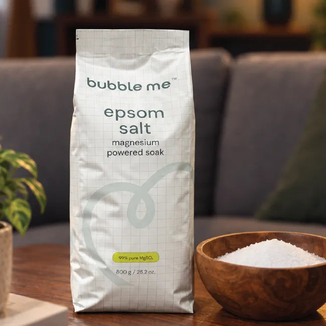 Magnesium Powered Epsom Salt 800g | 99.8% Epsom Salt + Peppermint