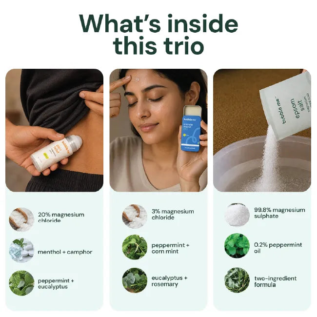 The Recovery Combo | Roll On + Balm + Epsom Salt