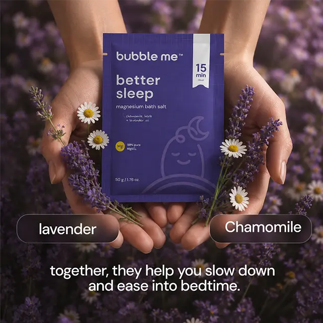 Better Sleep Magnesium Bath Salt 50g | Lavender + Chamomile