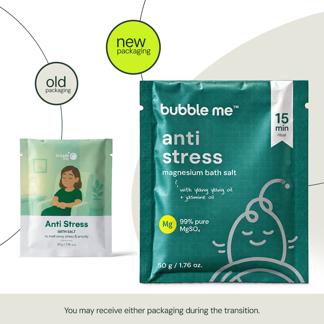 Anti Stress Magnesium Bath Salt 50g | Jasmine + Peppermint