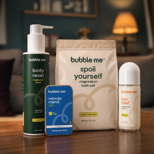 The Complete Body Reset | Spoil yourself + Mg Lotion + Minute Mend Magnesium Balm + Pain Relief Magnesium Roll-On
