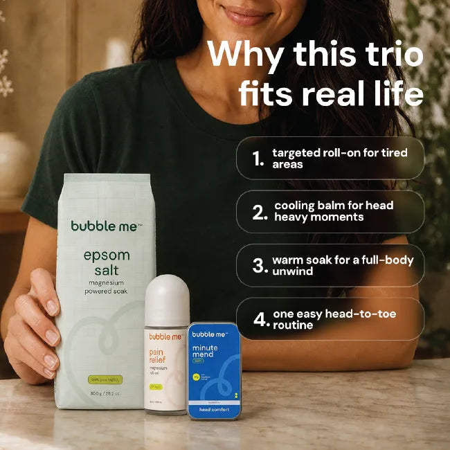 The Recovery Combo | Roll On + Balm + Epsom Salt