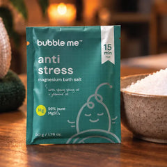 Anti Stress Magnesium Bath Salt 50g | Jasmine + Peppermint