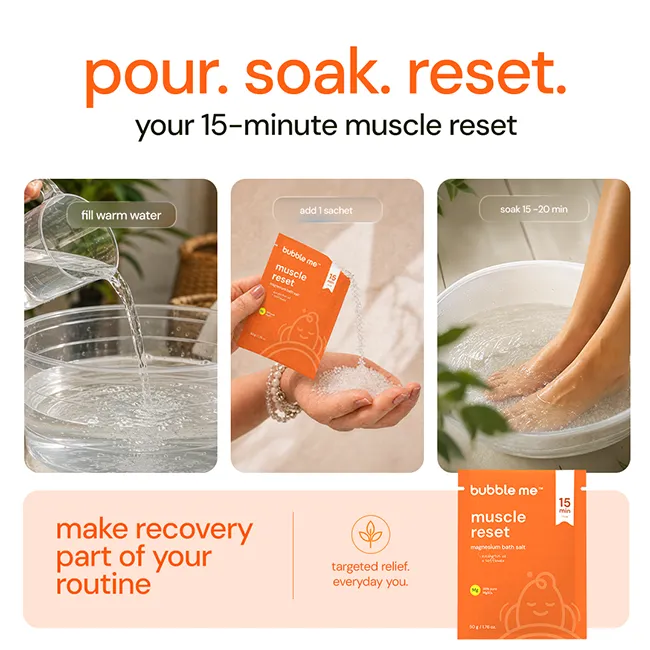 Muscle Reset Magnesium Bath Salt 50g | Dead Sea Salt + Eucalyptus