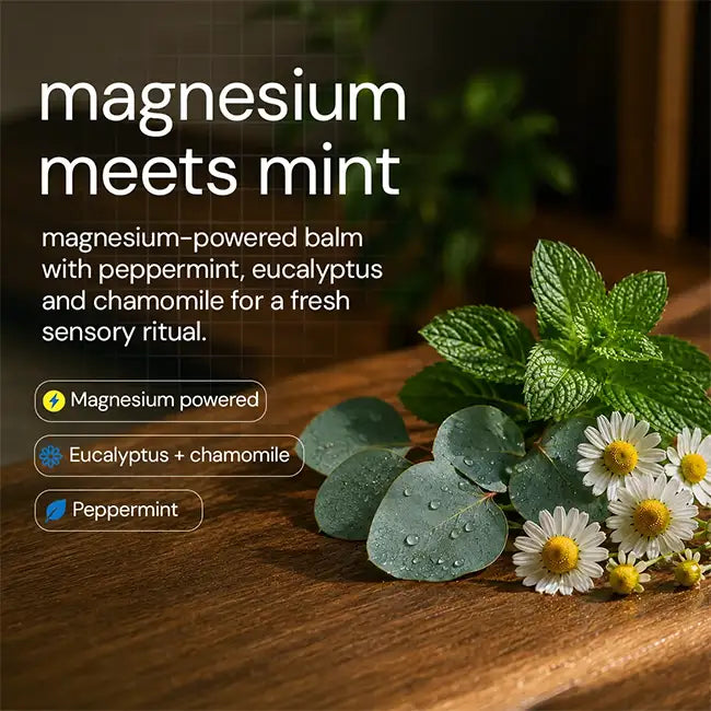 Minute Mend Magnesium Balm 10g - Magnesium Chloride + Peppermint & Eucalyptus