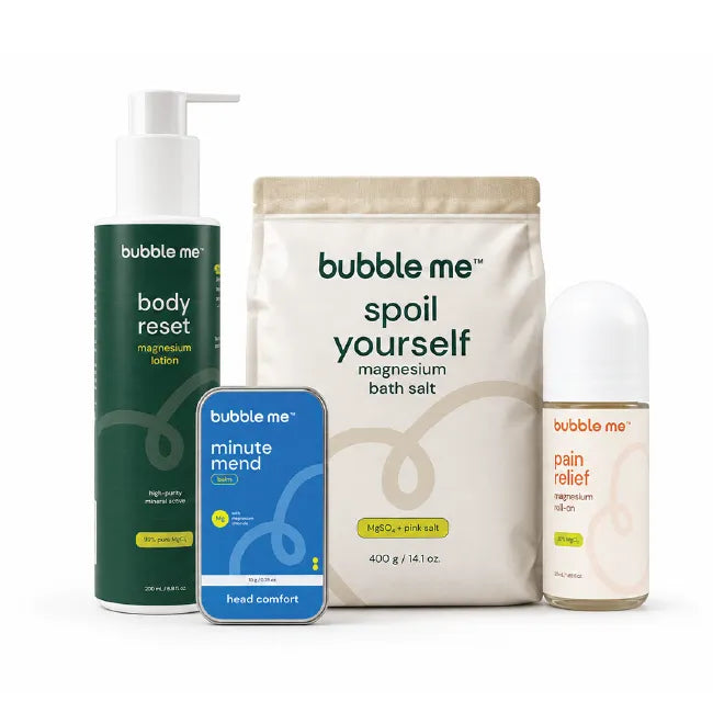 The Complete Body Reset | Spoil yourself + Mg Lotion + Minute Mend Magnesium Balm + Pain Relief Magnesium Roll-On
