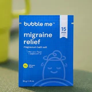 Migraine Relief Magnesium Bath Salt 50g | Peppermint + Chamomile